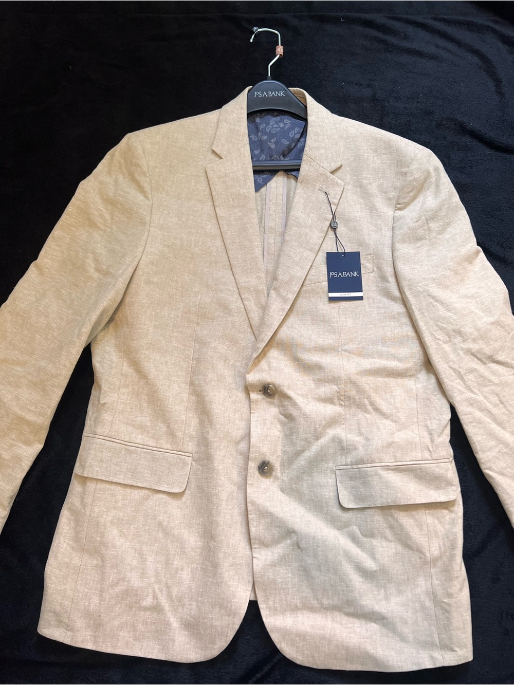 NWT Jos. A.Bank Men’s Beige Linen-Blend Blazer